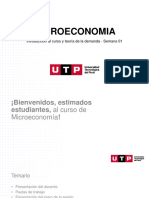 Introducción a la Microeconomía: Teoría de la Demanda y Mercados