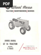 Case Garden Tractors, Case 444 446 448 Service Manual