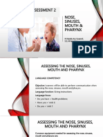 Nose, Sinuses, Mouth & Pharynx Assessment