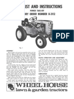 WheelHorse Power Take Off Manual 8-3112