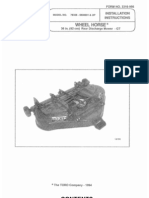 WheelHorse 36 Inch Rear Discharge Deck Installation Instructions 78305