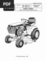 Download 1993 WheelHorse 312 314 416 owners manual for models 73362 73400 73420 by Kevins Small Engine and Tractor Service SN50699128 doc pdf