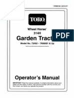 WheelHorse 314-H Operators Manual 73403