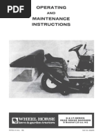 WheelHorse Bagger manual for B series and LT series tractors 810307R1