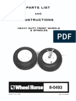 WheelHorse Heavy Duty Front Spindle and Wheel Kit 8-10504R1