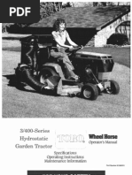 WheelHorse 300 and 400 Series Owners Manual