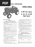 WheelHorse 1973 8-10-12-14 8-Speed Owners Manual