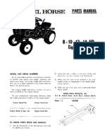 WheelHorse 8,10,12,14, 8 Speed parts manual