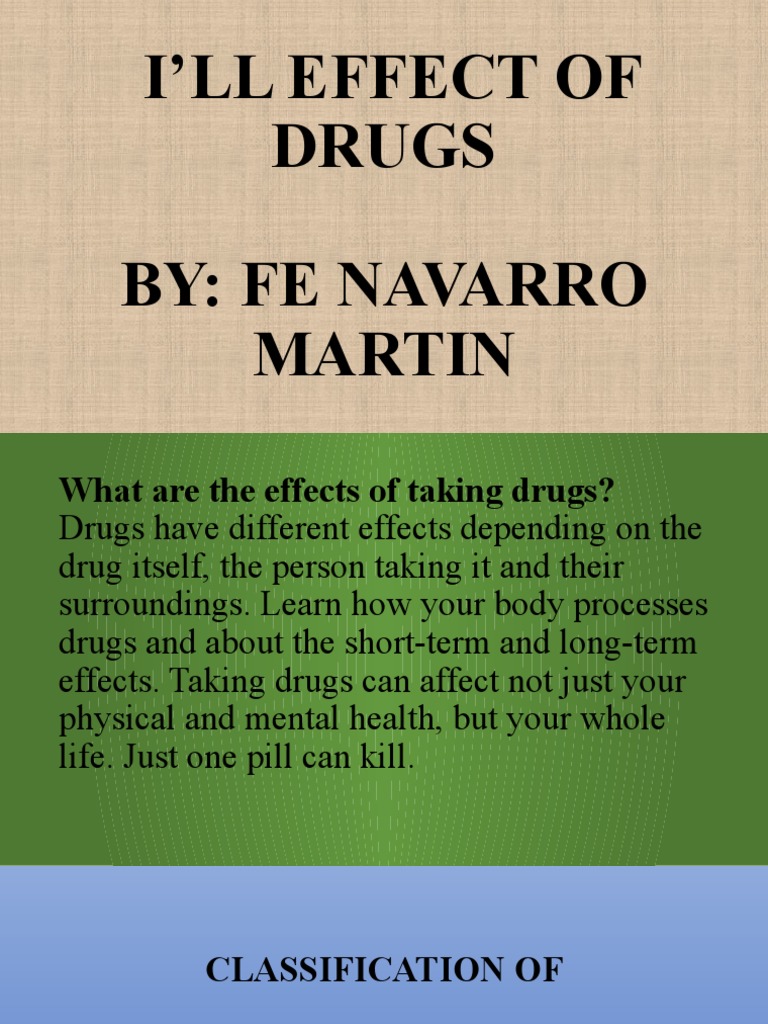 Ill Effect of Drugs Presentation | PDF | Evidence Based Medicine | Self ...