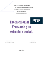 EPOCA COLONIAL Y ESTRUCTURA SOCIAL-INFORME VALERIA PINTO