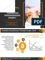 Ekonomi Internasional: "Hambatan Perdagangan (TARIF) "