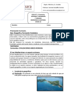 Priorización Curricular. Ejes: Geografía y Formación Ciudadana