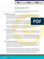 Exchange Maintenance Checklist Printerversion