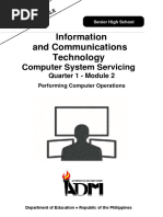 Information and Communications Technology: Computer System Servicing