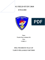 Dieng Field Study 2018 English: Sma Negeri 03 Cilacap TAHUN PELAJARAN 2017/2018