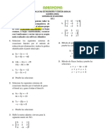 Sistemas de ecuaciones lineales y matrices 3x3