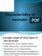 Characteristics of Neonate (Part 1)