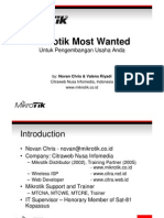 Mikrotik Most Wanted