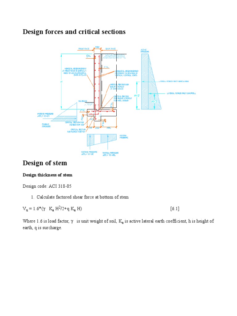 bearing wall design (ACI 2005) Thermal Expansion Reinforced