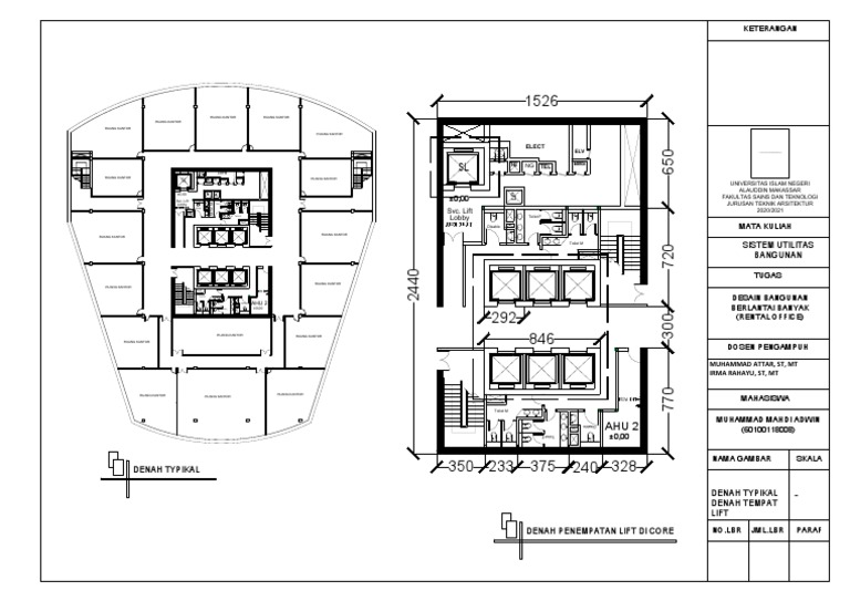 Denah Core Apartemen - Homecare24