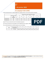 Grade Thresholds - November 2020: Cambridge IGCSE First Language Arabic (0508)