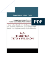 1 y 2 Timoteo, Tito y Filemón - Samuel Pérez Millos
