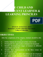 The Child and Adolescent Learner & Learning Princiles