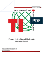 OM011 C TI Manual Power Unit Diesel Hydraulic