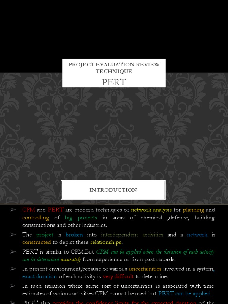 WHAT IS PROJECT EVALUATION TECHNIQUES visual data 2