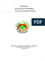 Pedoman Pengambilan, Identifikasi, Penanganan, Pengiriman, Pembuangan Spesimen