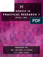 Practical Research 1: A Module in