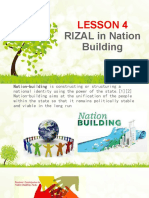 Lesson 4rizal in Nation Building