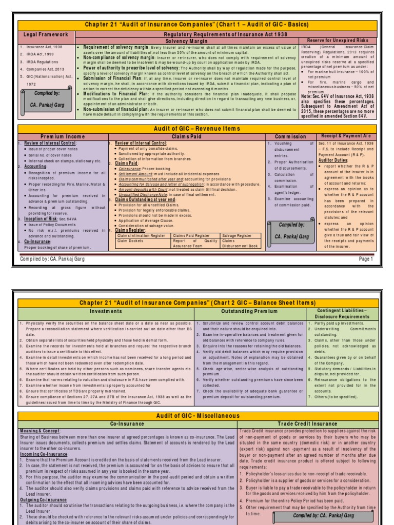 Insurance Audit Essentials | PDF | Reinsurance | Insurance