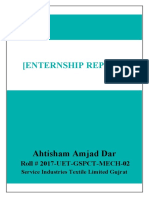 (Enternship Report) : Ahtisham Amjad Dar