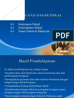 Topik 4.0 Instrumen Dan Dasar Fiskal