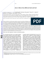 The Comparative Absorption of Silicon From Different Foods and Food Supplements