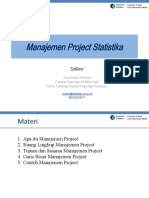 Manajemen Project Statistika