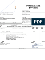 Commercial Invoice Summary