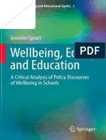 Jennifer Spratt (Auth.) - Wellbeing, Equity and Education - A Critical Analysis of Policy Discourses of Wellbeing