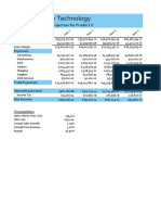 Lab 3-1 August Online Technology Eight-Year Financial Projection