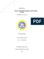 Critical Review Accounting Regulation, Financial Development, and Economic Growth