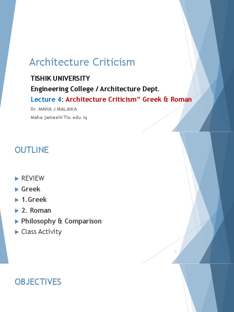 Greek vs Roman Architecture Analysis | PDF | Ancient Greek Philosophy ...