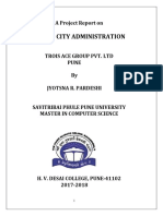 A Project Report On Active City Administ