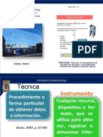 SESION 14 Técnicas e Instrumentos de Recolección de Datos, Procedimiento, Criterios de Calidad y Aspectos Éticos