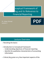 The Conceptual Framework of Accounting and Its Relevance To Financial Reporting