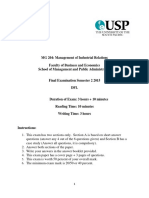 MG 204 Final Exam: IR Agreement in Fiji