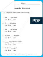 Verb To Be Worksheets For Grade 2 Grammar Drills Tests Worksheet Templates Layouts - 132697