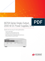 6670A Series Single-Output, 2000 W DC Power Supplies, GPIB: Speed and Accuracy For Test Optimization