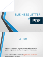 Business Letters & Types
