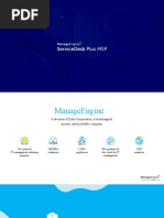 Servicedesk Plus MSP Overview